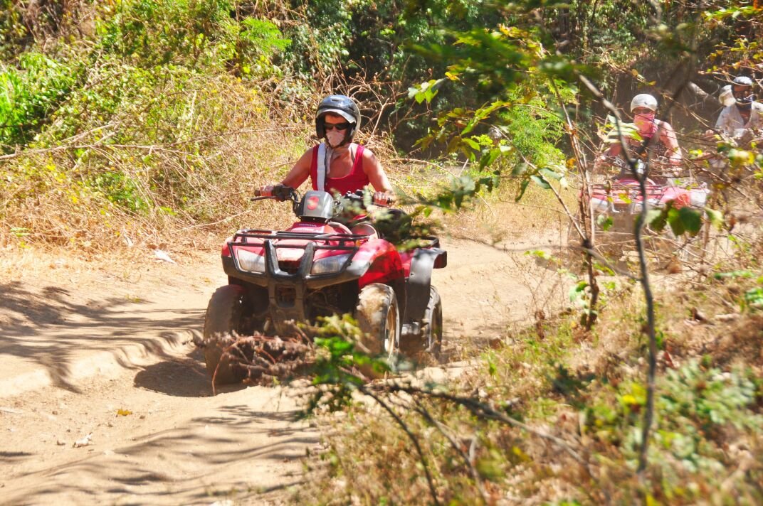 ATV rider in Papagayo