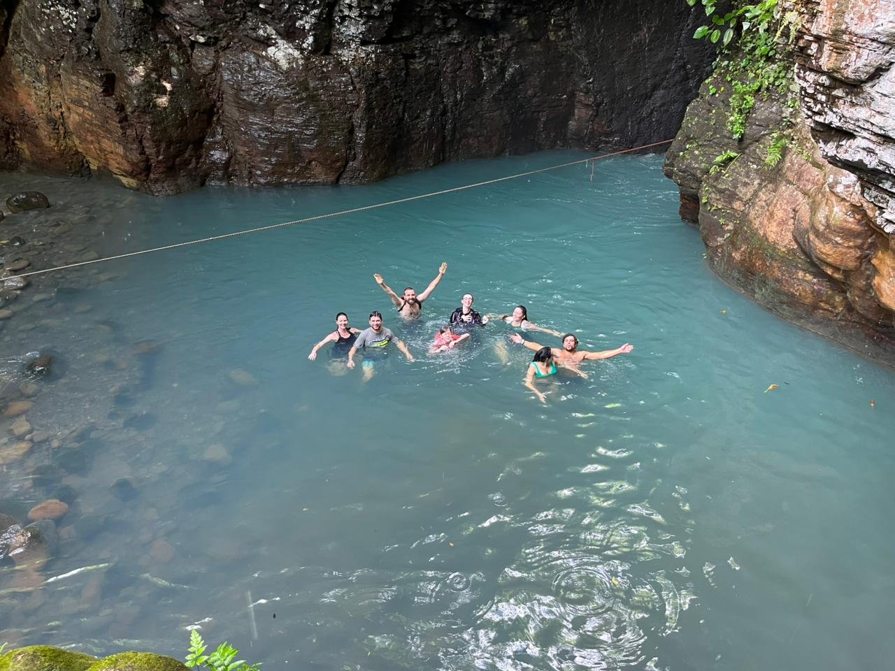 Water adventure inside the La Leona canyon